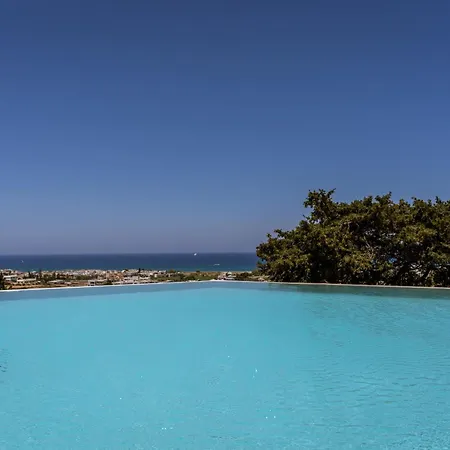 Villa Seaview The Infinite With Private Pool, Bbq & Ping Pong, 1,5km From Rethymno