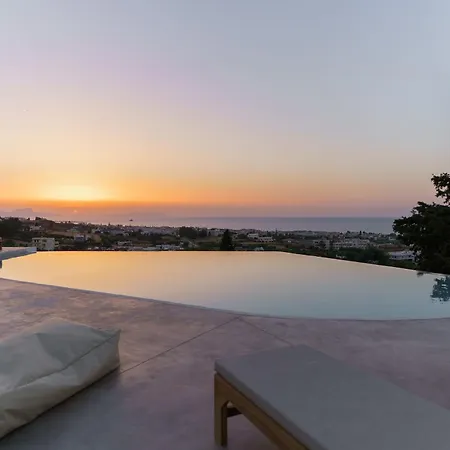 Seaview The Infinite With Private Pool, Bbq & Ping Pong, 1,5km From Villa Rethymno