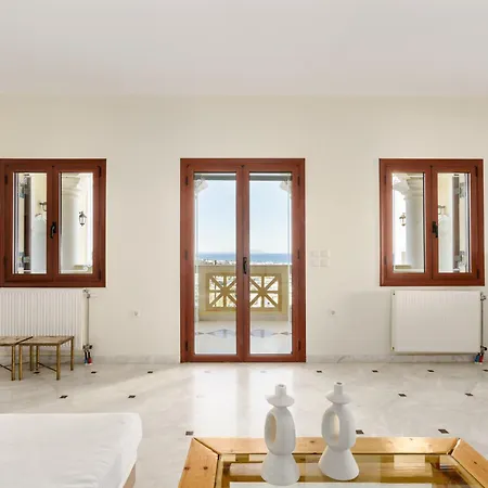 Seaview The Infinite With Private Pool, Bbq & Ping Pong, 1,5km From * Rethymno