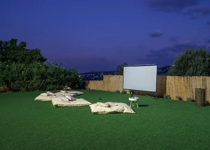 Villa Seaview The Infinite With Private Pool, Bbq & Ping Pong, 1,5km From Rethymno