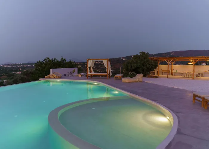 Seaview The Infinite With Private Pool, Bbq & Ping Pong, 1,5km From Rethymno